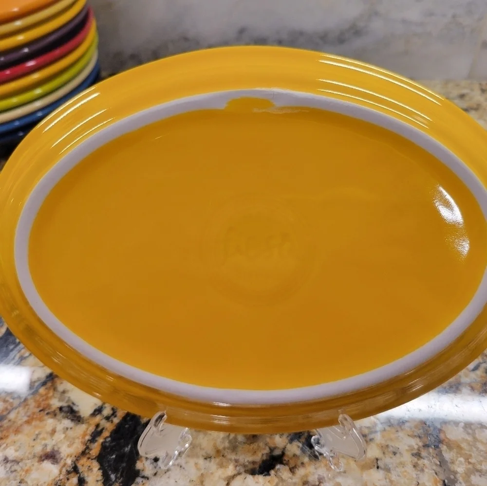 Fiesta 9 5/8 Inch Small Oval Serving Platter Daffodil